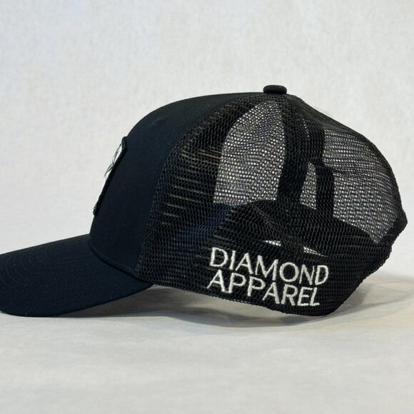 Black Trucker Hat - Picture 2 of 4